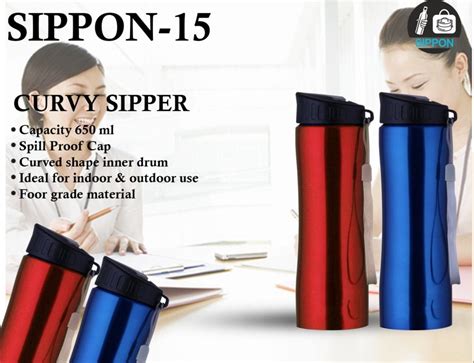 Red Blue Polished Stainless Steel Sports Sipper 650ml At Rs 165 Piece