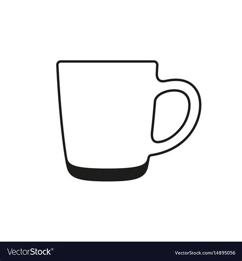 Coffee Mug Line Black And Whitetea Cup Vector Linear Art, 41% OFF