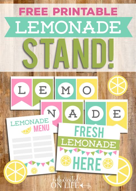 Free Lemonade Stand Printables