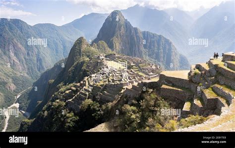 Panorama Of Machu Picchu Peru Stock Photo Alamy