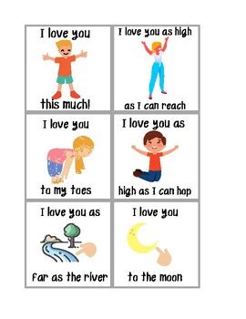 Guess How Much I Love You Movement Cards by Bluebird Playschool | TpT