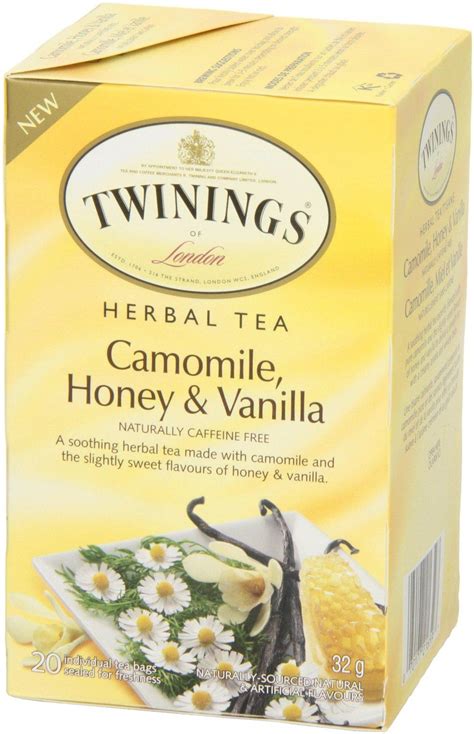 Twinings Of London Honey And Vanilla Herbal Camomile Tea Bags 20 Count