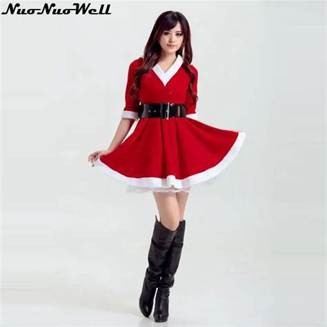 Halloween Carnival New Sexy Adult Cute Christmas Costumes Women Santa