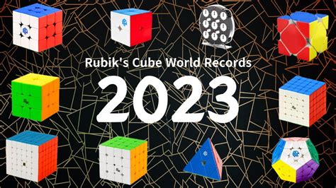 2023 Every Wca Puzzles Official World Record Single Rubikscube