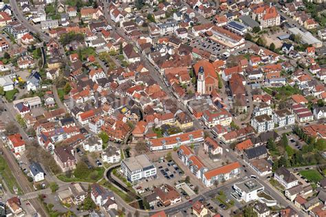 Oberkirch Von Oben Stadtansicht Vom Innenstadtbereich In Oberkirch Im