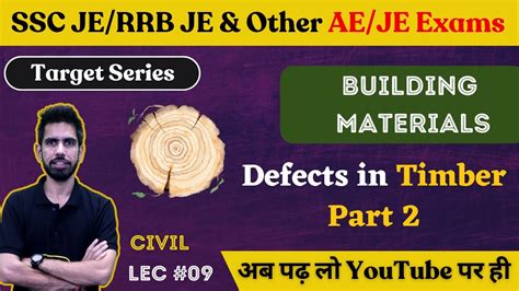 Defects In Timber 2 Building Materials Civil Engineering SSC JE