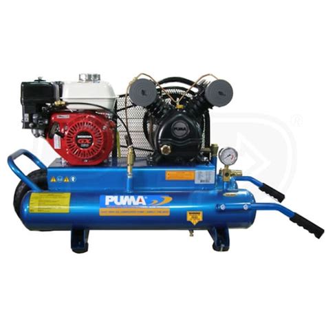 Puma Puk5508g 55 Hp 8 Gallon Gas Wheelbarrow Air Compressor W Honda