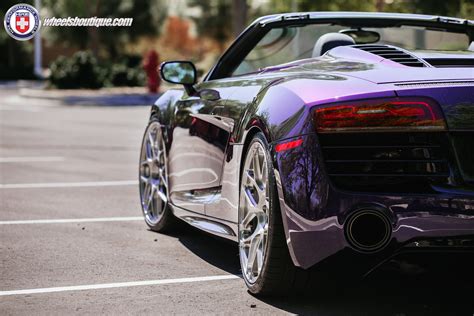 Audi R8 Spyder Velvet Purple on HRE P40SC | Show Stopper ...