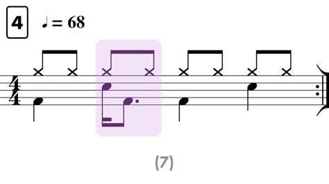 Syncopated Kick Drum Grooves Practice Along Youtube