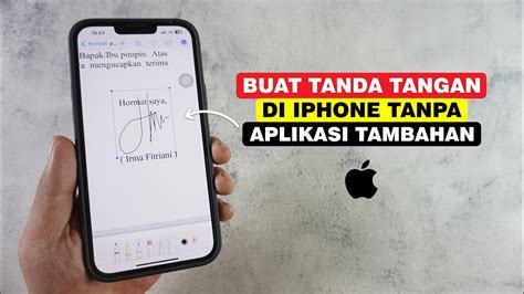 Cara Mudah Membuat Tanda Tangan Digital Di Iphone Tanpa Aplikasi Youtube