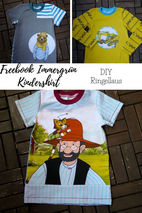 N Hen Von Basicshirts Mit Schnittmuster Immergr N Von Firlefanz Ein