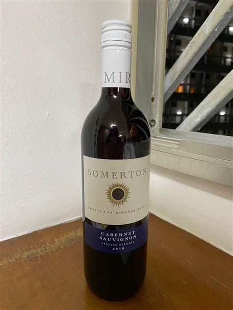 Somerton Cabernet Sauvignon Wine Food And Drinks Alcoholic Beverages On Carousell