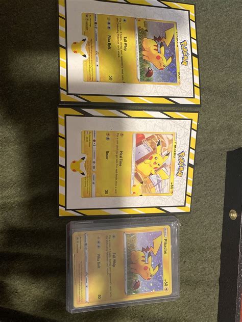 Mavin 2021 Pikachu HOLO 25th Anniversary Mcdonalds Pokemon Promo Mint