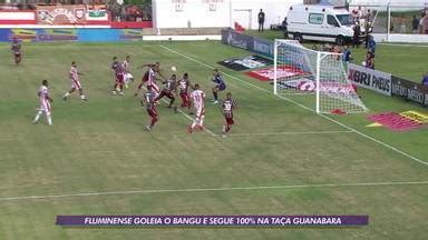 Globo Esporte Rj Fluminense Goleia O Bangu E Segue Na Ta A