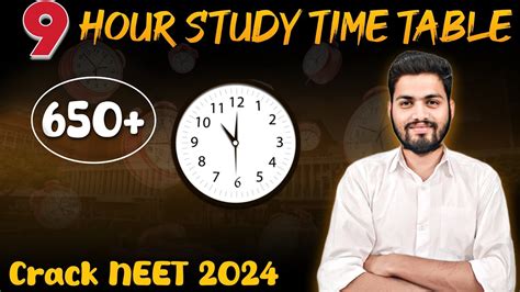 Best Time Table For Neet Aspirants Study Plan Youtube