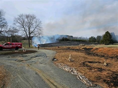 35 Acres Razed In Albemarle Brush Fire Caused By Open Air Burn Some