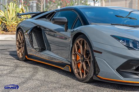 Grigio Telesto Lamborghini Aventador SVJ - GMG Racing