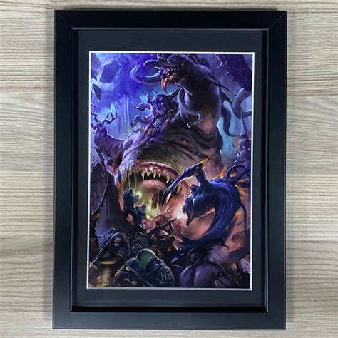 Rotigus Framed Art Great Unclean One Greater Daemon Of Nurgle Etsy