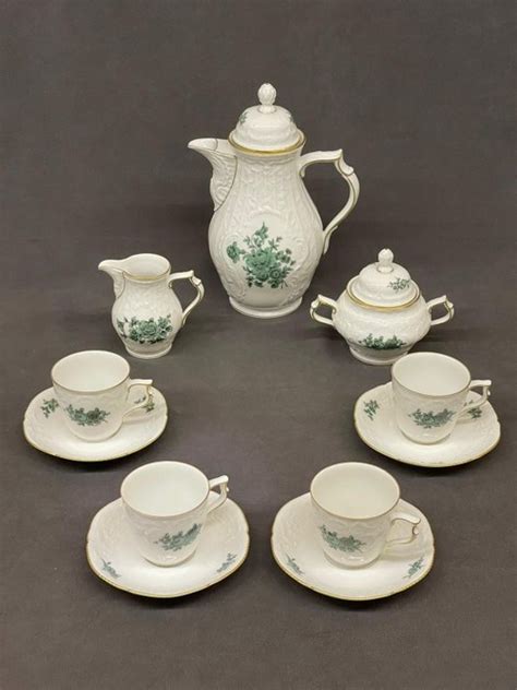 Rosenthal Coffee set for 4 people Sanssouci weiß Grüne Catawiki