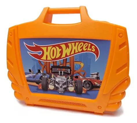 Hot Wheels Estuche Porta Autos X Naranja Espacio Cuotas sin interés