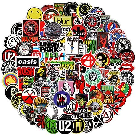 Amazon Bulbacraft Mcr Stickers Rock Band Stickers For Adults