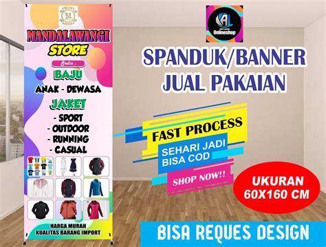 Spanduk Banner Jual Pakaian Lazada Indonesia