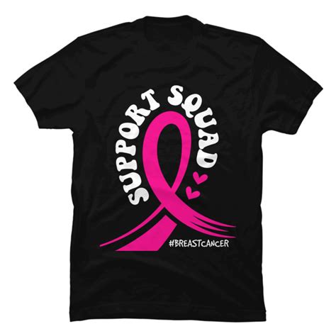 Support Squad Breast Cancer Awareness Pink Ribbon Buy T Shirt Designs