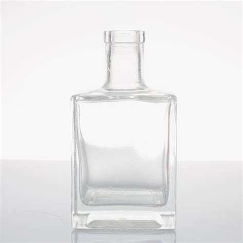 Ml Empty Liquor Glass Rum Bottle Square Whiskey Glass Bottle For