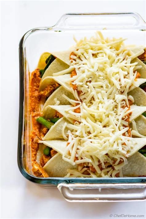 Chipotle Tofu Sofritas Vegetarian Enchiladas Recipe