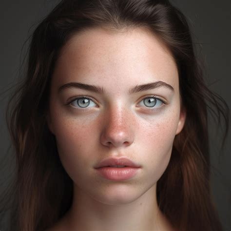 Premium Ai Image A Woman With Green Eyes And A Pale Skin