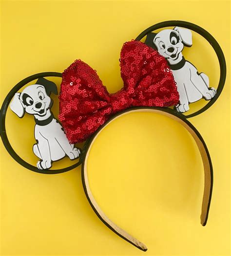 101 Dalmatians Park 3d Ears Headbands Dalmatians Mouse Ears Etsy