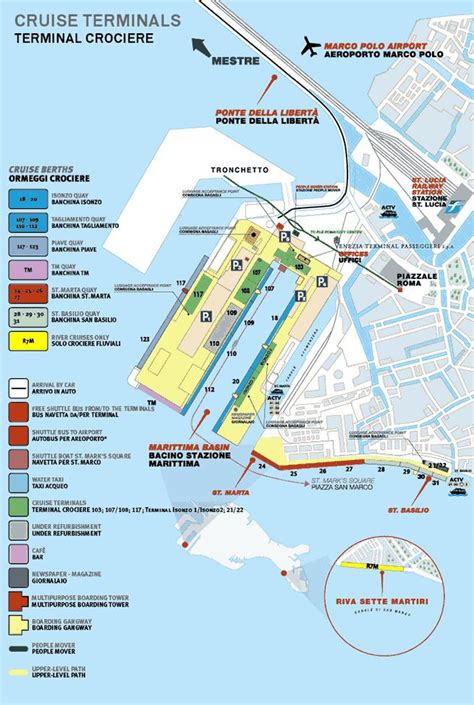 Port of Venice map - Map of port of Venice (Italy)