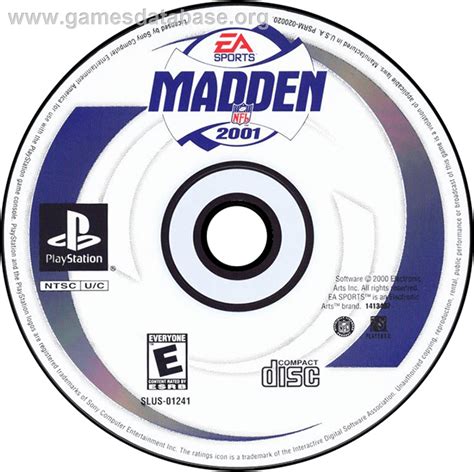 Madden NFL 2001 Sony Playstation Artwork Disc