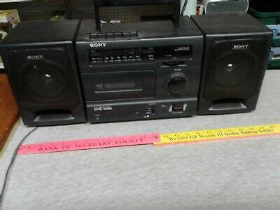 Vintage Sony CFS 1025 Stereo AM FM Radio Cassette Player Boombox For