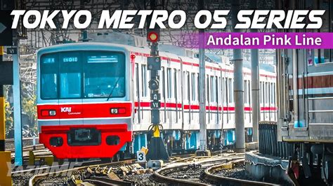 ANDALAN PINK LINE KRL TM 05 010F Datang Pergi Stasiun Jakarta