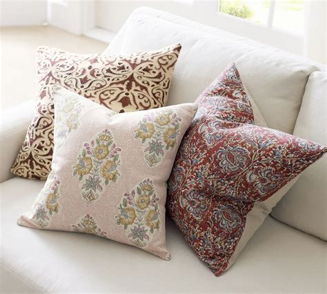 Reilley Embroidered Decorative Pillow Covers Pottery Barn