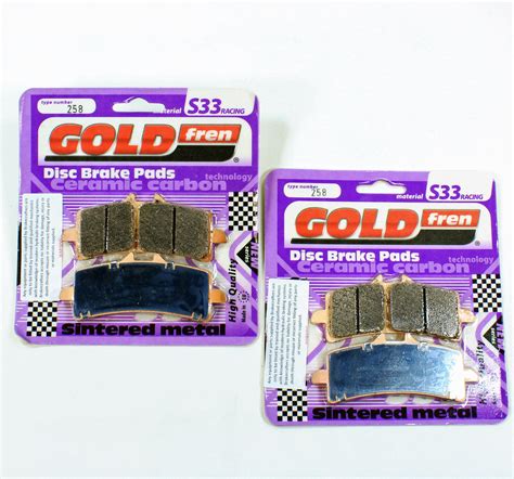 Goldfren Brake Pad Set S33 Ceramic Carbon For 2013 Bmw Hp4competition