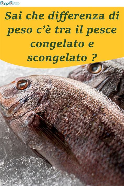 Sai Che Differenza Di Peso C Tra Il Pesce Congelato E Scongelato