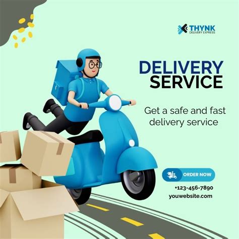 Delivery Service Delivery Service Instagram Template Free Flyer