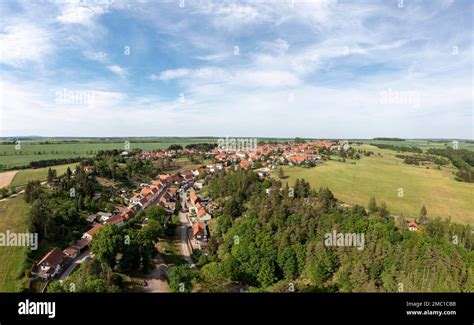 Aerial View Braunschwende Harz Stock Photo Alamy