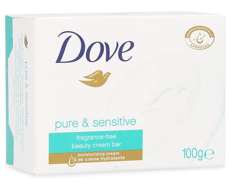 6 X Dove Pure And Sensitive Soap Bar 100g Nz