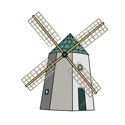 Mill Gray Windmill Clip Art Windmill Clipart Grey Png Transparent