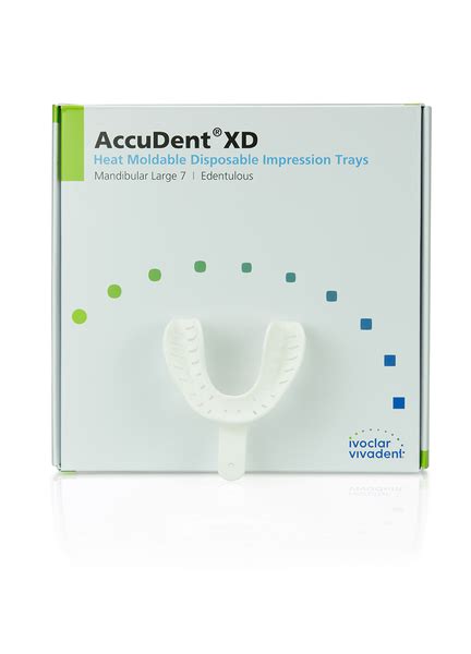 AccuDent XD Edentulous Trays Upper Small 12 Sourceonedental