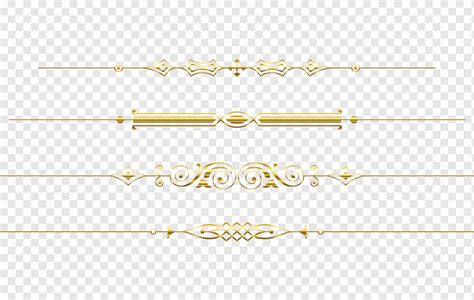 Golden Pattern Pattern Gold Dividing Line Png PNGWing