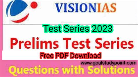 Vision Ias Prelims Test Series