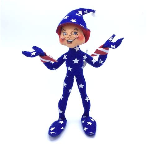 Annalee 2007 Blue Patriotic Elf 9 Independence Day 4th Of July Doll