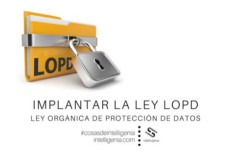 Intelligenia Guía Para Implantar La Lopd Y La Lssi En Tu Web Blog Y