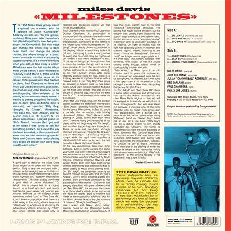 Miles Davis Milestones 180g Limited Edition Red Vinyl Lp Jpc