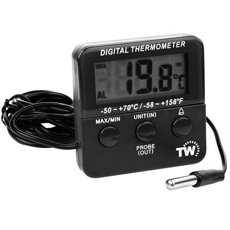 Buy Digital Fridge Freezer Thermometer With Temperature Warning Alarm And Max Min Fridge