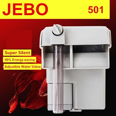 Jebo Mini Aquarium Power Filter Hang On Slim Filter Waterfall Water